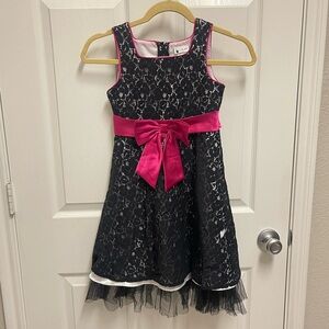 Emily West Black Lace Layered Dress